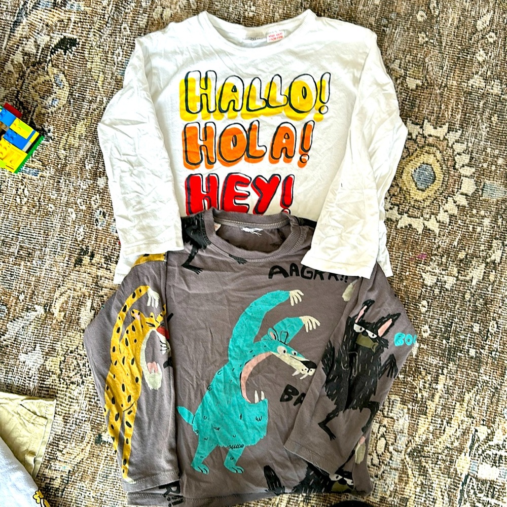 Zara boys long sleeve shirt bundle 2-3T (fits more like 3T)